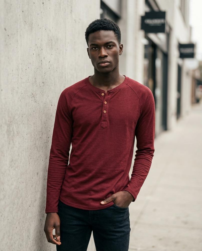 Zumieze - Ronav | Long-Sleeved Button-Placket Shirt Men