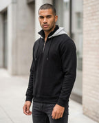 Zumieze - Lalev | Two-Tone Quarter-Zip Hoodie Men