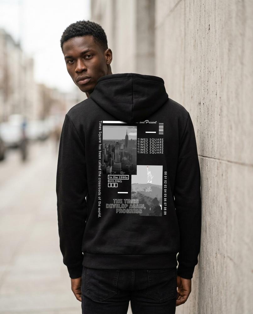 Zumieze - Elsel | Printed Loose-Fit Hoodie Unisex