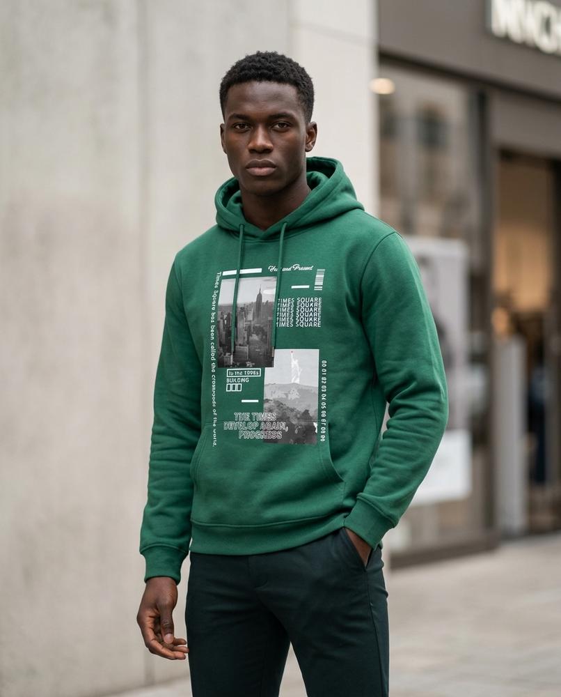 Zumieze - Elsel | Printed Loose-Fit Hoodie Unisex