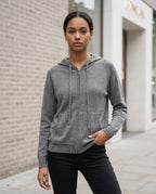 Zumieze - Almon | Knitted Zip-Up Hoodie Unisex
