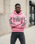 Zumieze - Catir | Printed Acid-Washed Hoodie Men