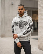 Zumieze - Catir | Printed Acid-Washed Hoodie Men