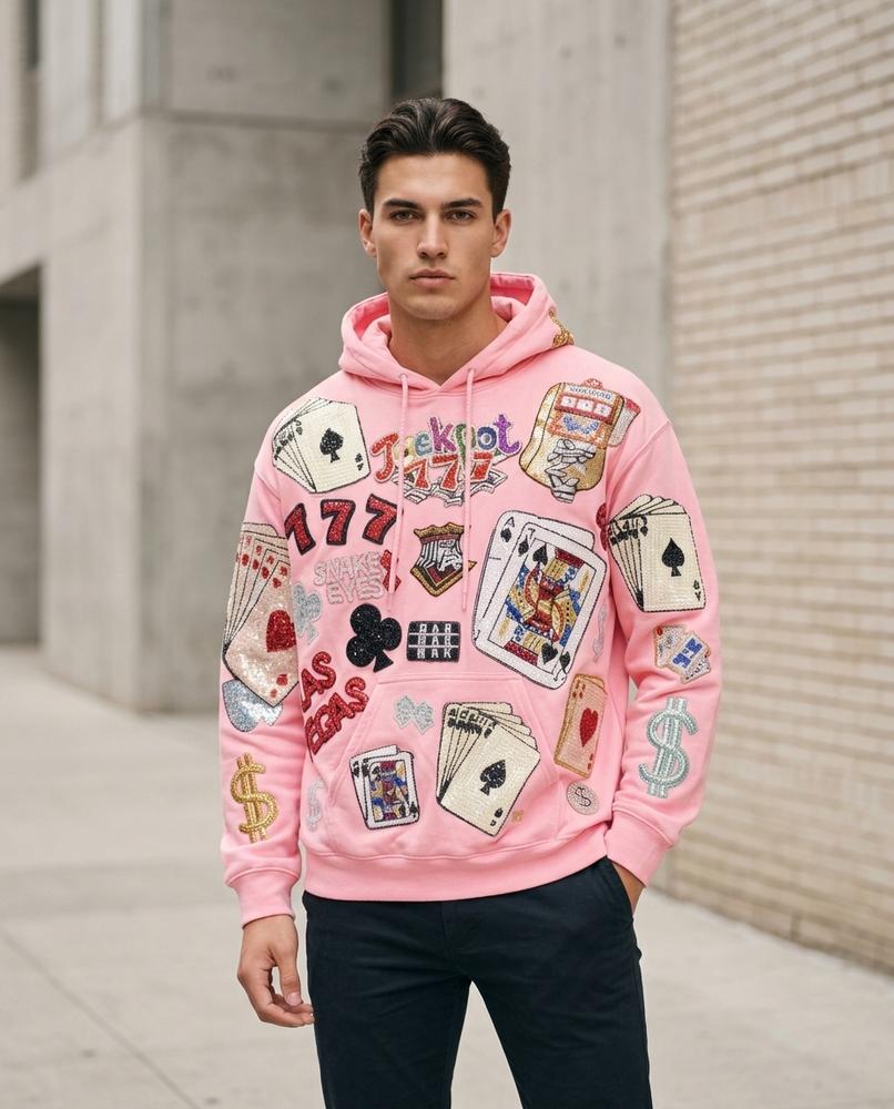 Zumieze - Dalen | Embellished Appliquéd Hoodie Men