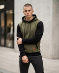 Zumieze - Alnav | Two-Tone Slim-Fit Hoodie Men