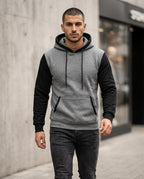 Zumieze - Alnav | Two-Tone Slim-Fit Hoodie Men