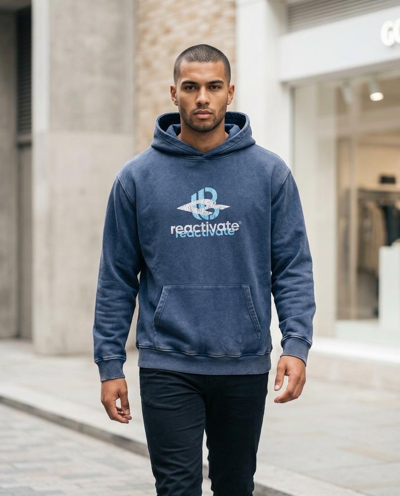 Zumieze - Alser | Washed Printed Hoodie Unisex
