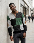 Zumieze - Vamin | Quarter-Zip Color-Block Sweater Men