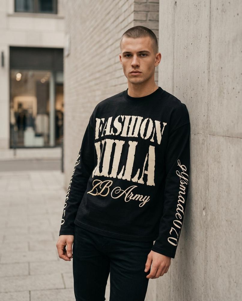 Zumieze - Zever | Textured Graphic Sweatshirt Unisex