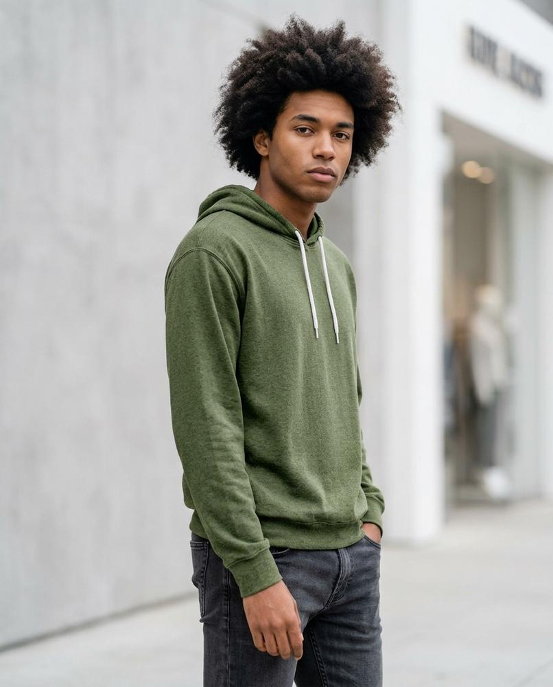 Zumieze - Rikar | Heathered Drawstring Hoodie Unisex