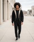 Zumieze - Kedar | Sherpa-Lined Zip-Up Suit Men