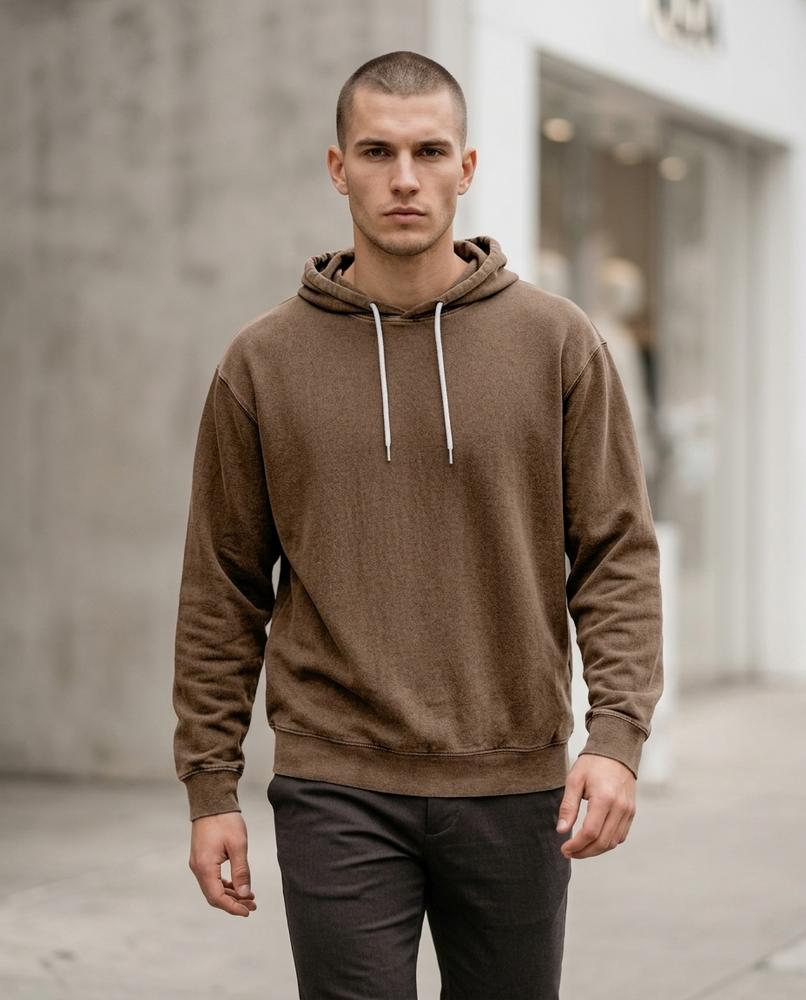 Zumieze - Rikar | Heathered Drawstring Hoodie Unisex