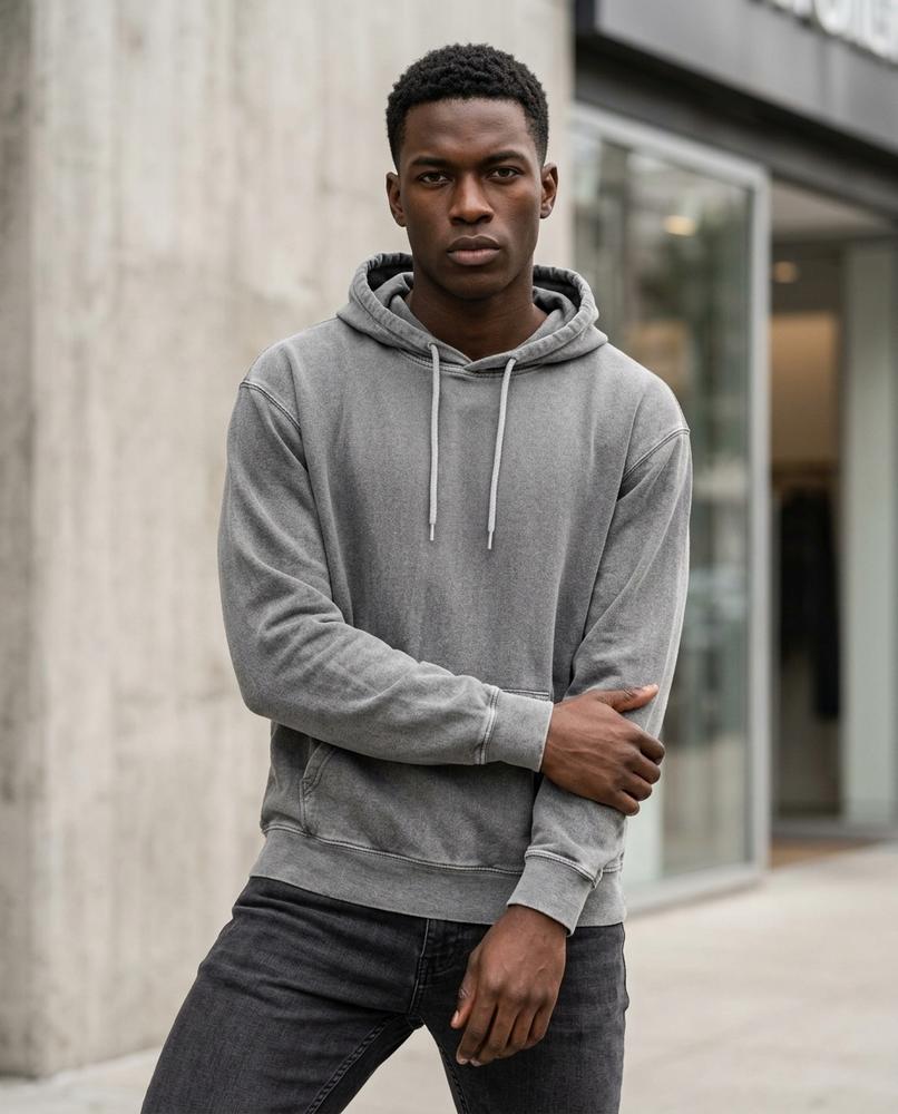 Zumieze - Rikar | Heathered Drawstring Hoodie Unisex