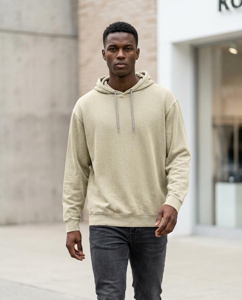 Zumieze - Rikar | Heathered Drawstring Hoodie Unisex