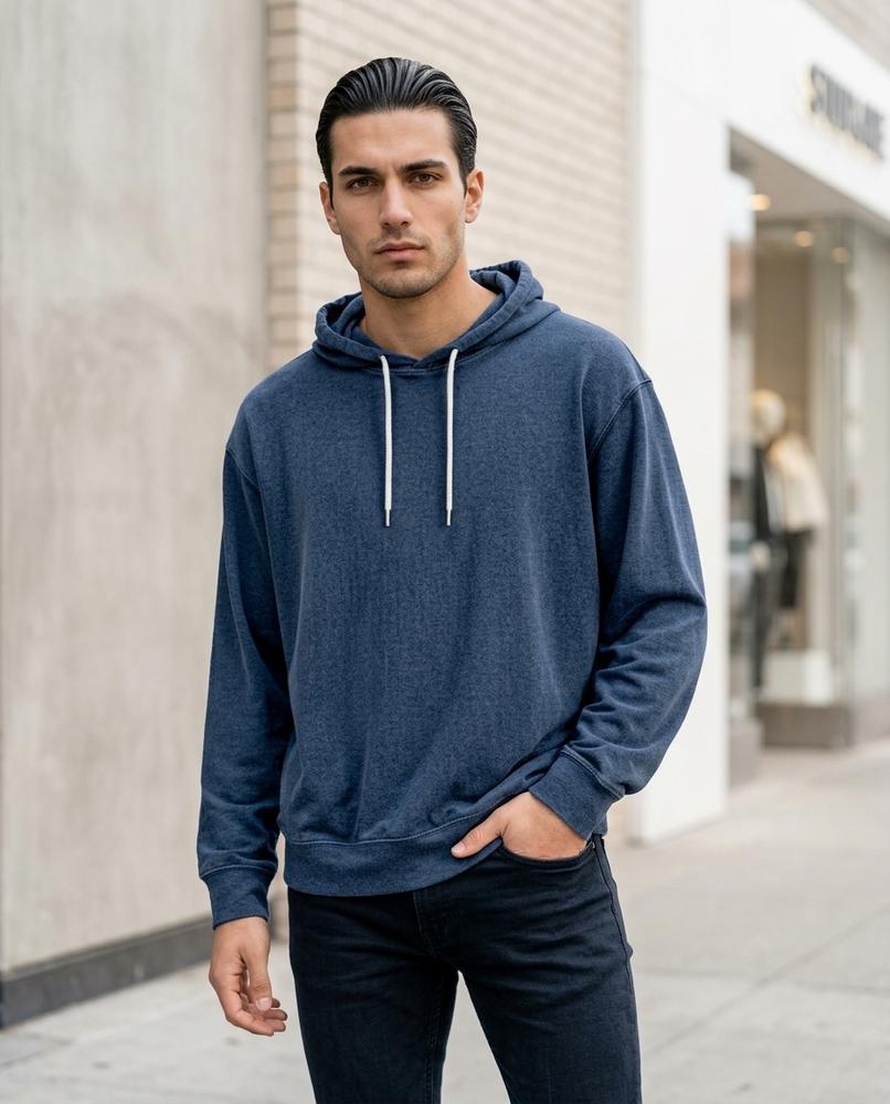 Zumieze - Rikar | Heathered Drawstring Hoodie Unisex