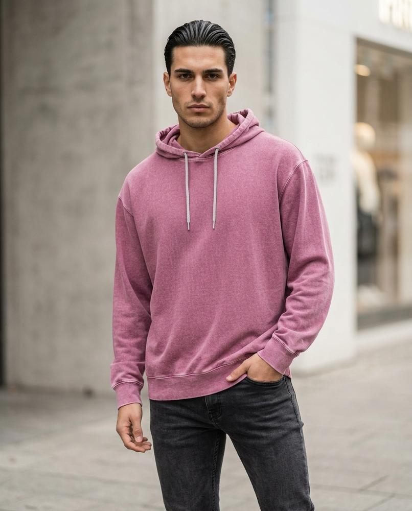 Zumieze - Rikar | Heathered Drawstring Hoodie Unisex