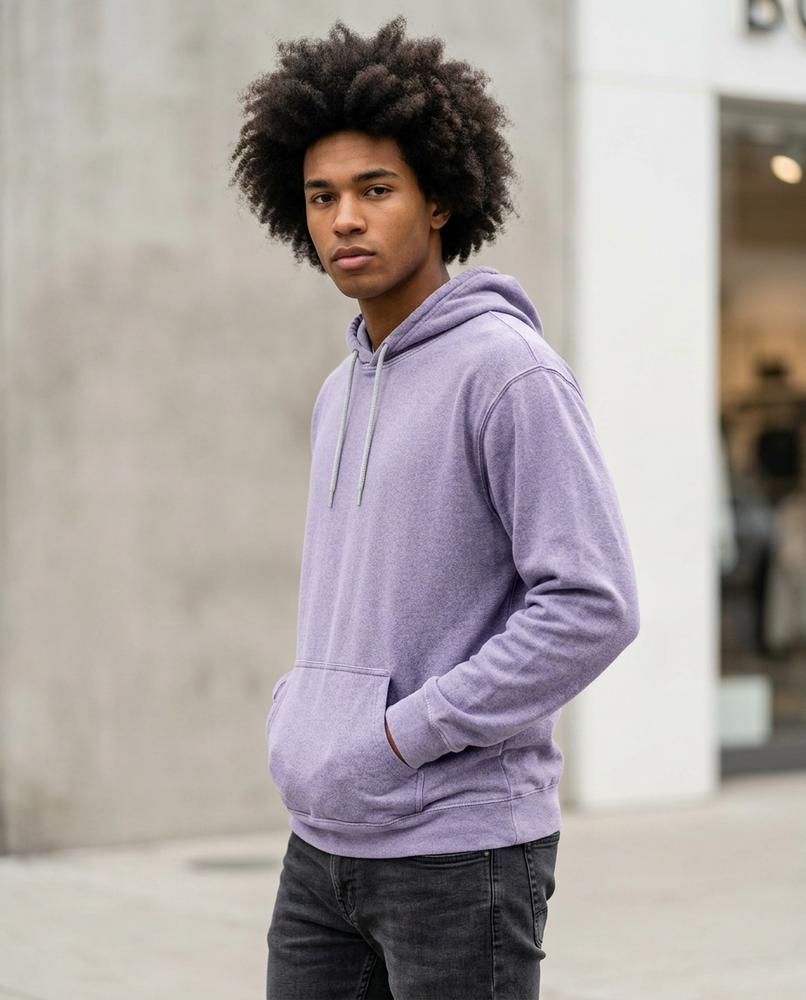 Zumieze - Rikar | Heathered Drawstring Hoodie Unisex