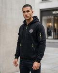 Zumieze - Rorel | Quarter-Zip Embroidered Hoodie Men