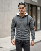 Zumieze - Lamor | Textured Buttoned Hoodie Men