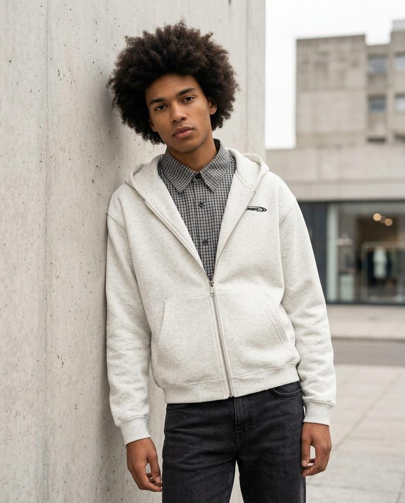 Zumieze - Lolan | Zip-Up Loose-Fit Hoodie Men