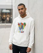 Zumieze - Calen | Printed Fleece-Lined Hoodie Men