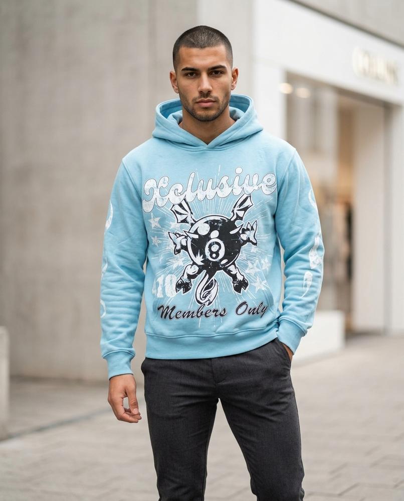 Zumieze - Allin | Printed Relaxed Fit Hoodie Men