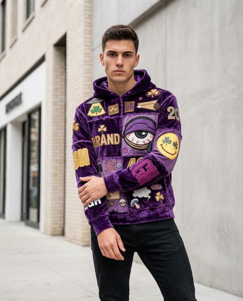 Zumieze - Ledar | Embroidered Patched Hoodie Unisex