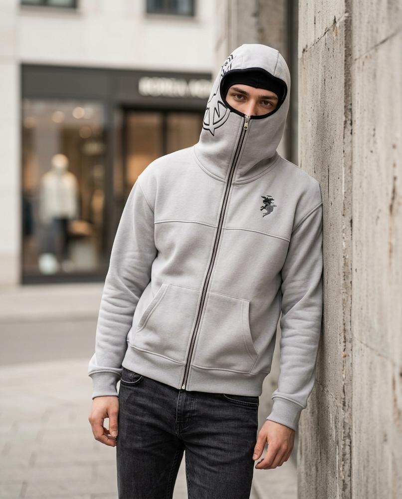 Zumieze - Cakar | Zip-Up Relaxed-Fit Hoodie Men