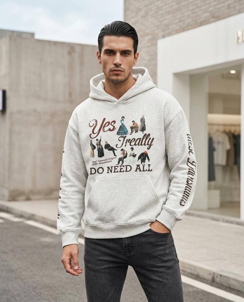 Zumieze - Mawan | Graphic Print Relaxed Fit Hoodie Unisex