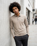 Zumieze - Rator | Long-Sleeved Tipped-Collar Polo Shirt Men