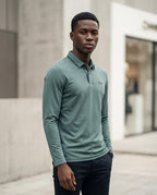 Zumieze - Rator | Long-Sleeved Tipped-Collar Polo Shirt Men