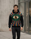 Zumieze - Mikar | Embroidered Multicolor Hoodie Men