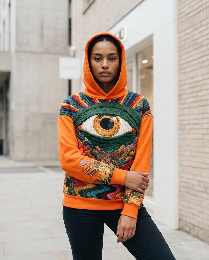 Zumieze - Mikar | Embroidered Multicolor Hoodie Men