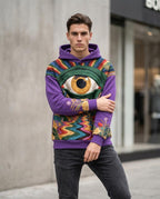 Zumieze - Mikar | Embroidered Multicolor Hoodie Men