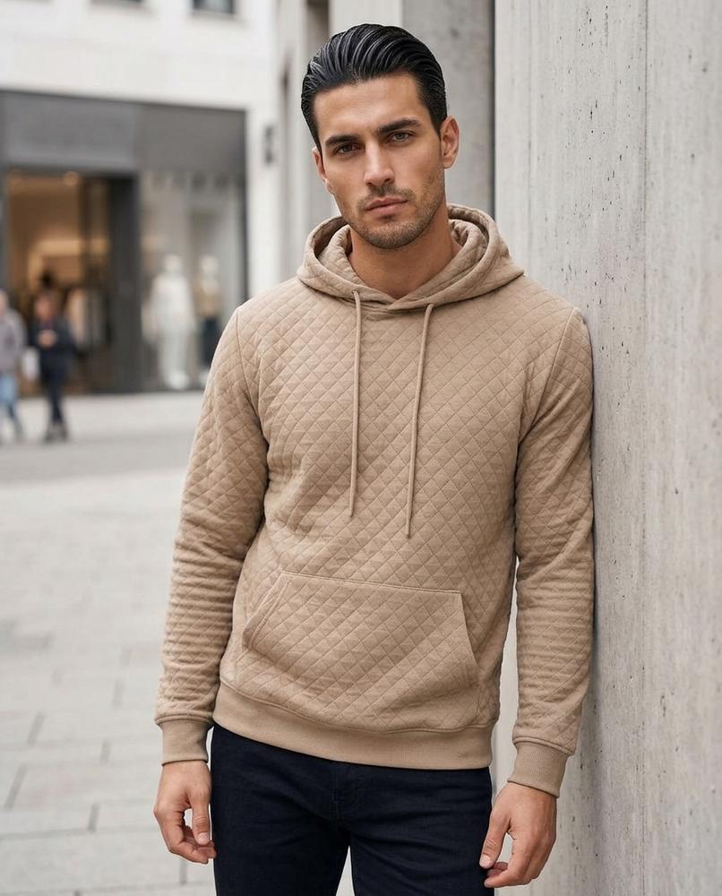 Zumieze - Arsin | Textured Straight-Cut Hoodie Men