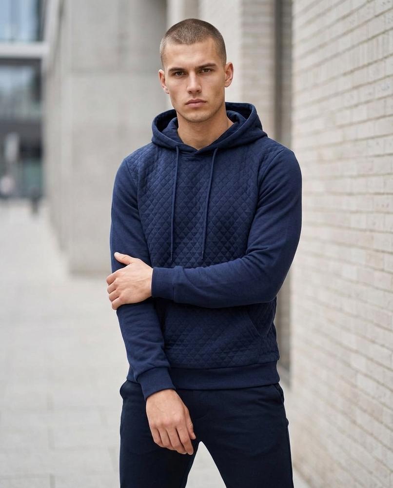 Zumieze - Arsin | Textured Straight-Cut Hoodie Men
