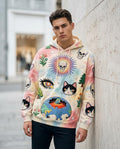 Zumieze - Arlev | Embroidered Tie-Dye Hoodie Unisex