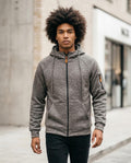 Zumieze - Lalor | Zip-Up Melange Hoodie Men