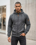 Zumieze - Lalor | Zip-Up Melange Hoodie Men
