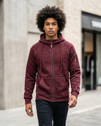 Zumieze - Lalor | Zip-Up Melange Hoodie Men