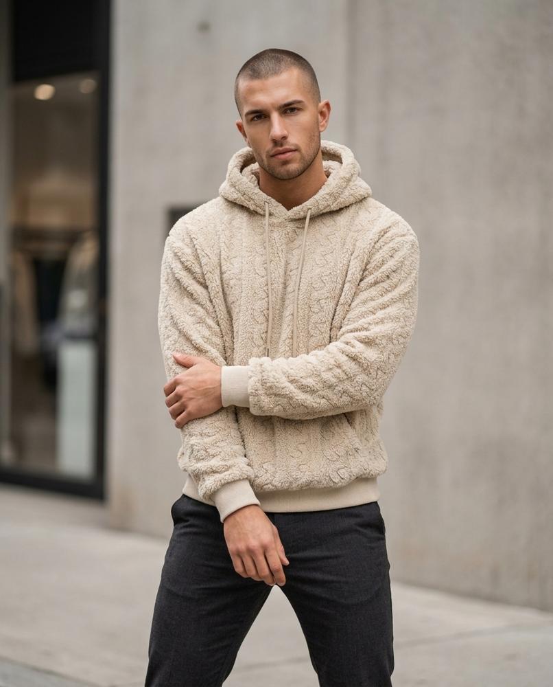 Zumieze - Varen | Plush Textured Hoodie Men