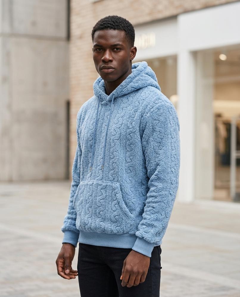 Zumieze - Varen | Plush Textured Hoodie Men