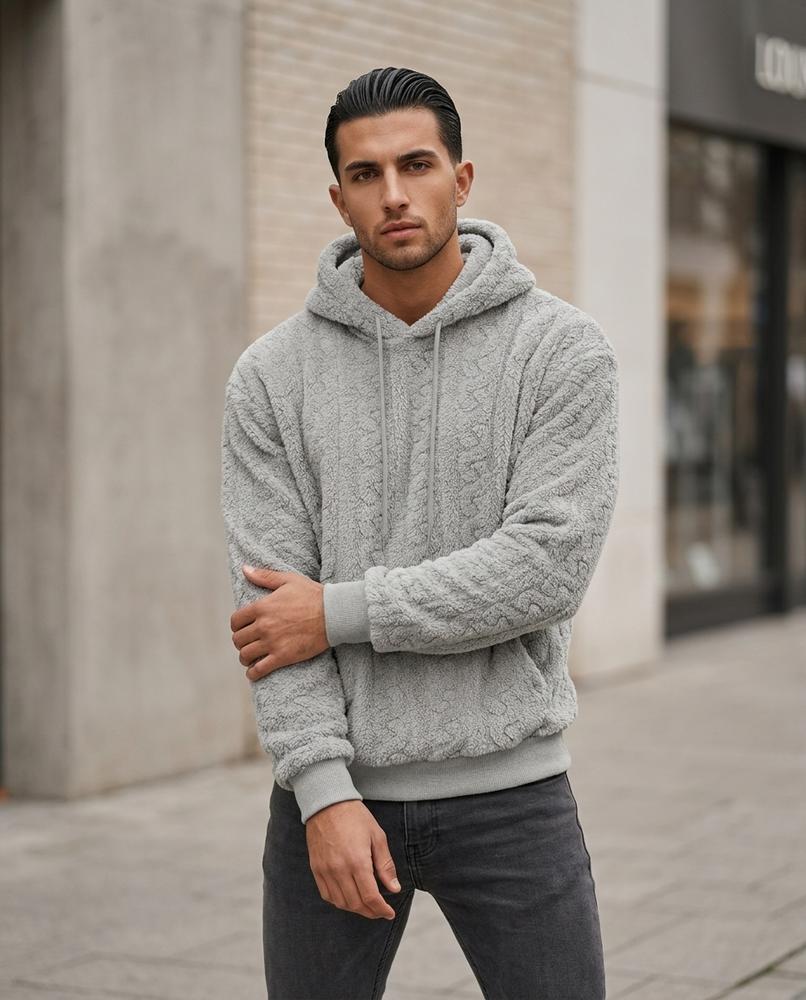Zumieze - Varen | Plush Textured Hoodie Men