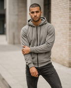 Zumieze - Timer | Textured Zip-Up Hoodie Men