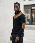Zumieze - Leren | Rib-Knit Quarter-Zip Sweater Men