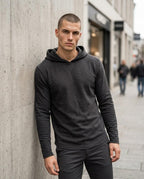 Zumieze - Novar | Textured Slim-Fit Hoodie Men