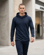 Zumieze - Novar | Textured Slim-Fit Hoodie Men
