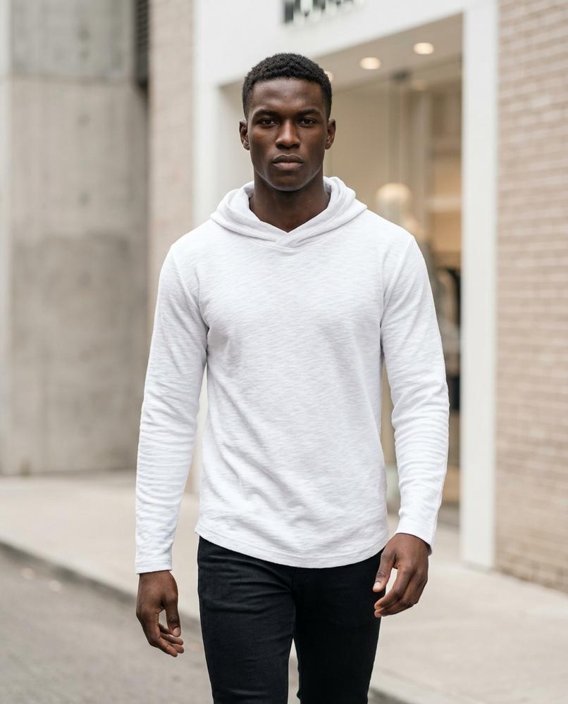 Zumieze - Novar | Textured Slim-Fit Hoodie Men