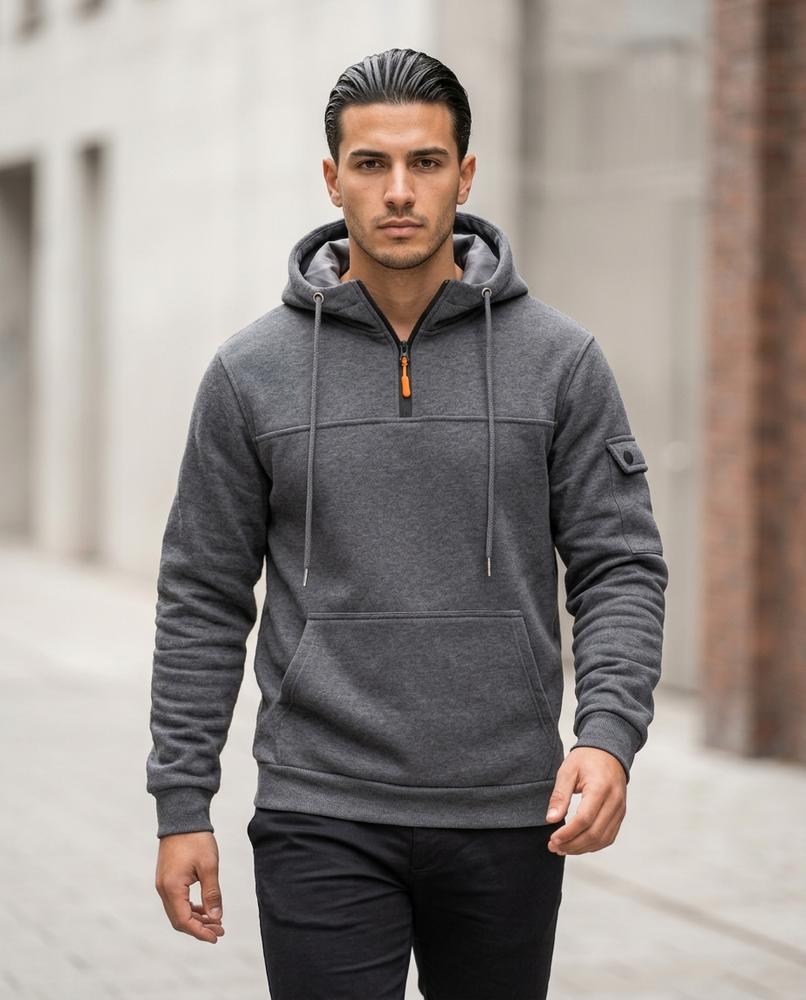 Zumieze - Savin | Half-Zip Loose-Fit Hoodie Men