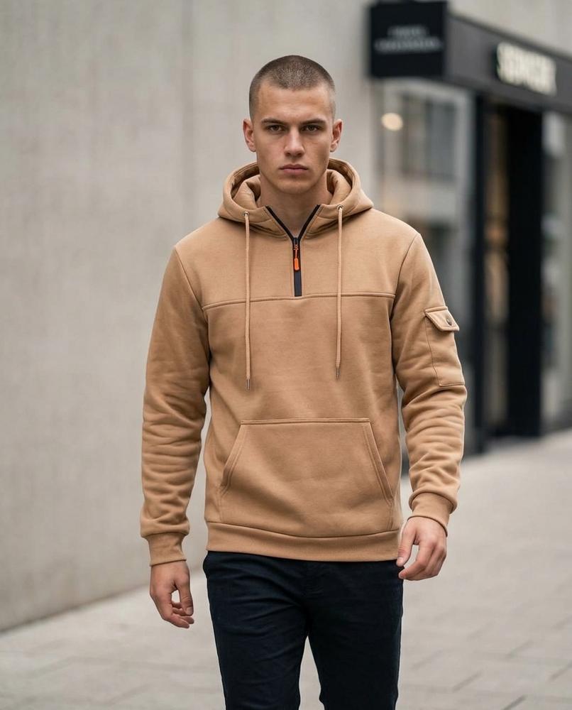 Zumieze - Savin | Half-Zip Loose-Fit Hoodie Men